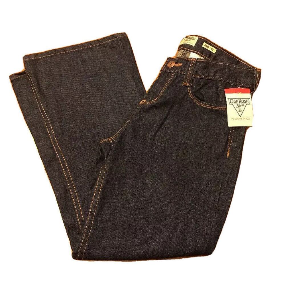 Size 10 Plus OshKosh B'gosh Boot Cut Adjustable Waist Girls Jeans‎ New